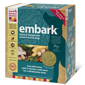 Embark GF/Low Carb Turkey Dog Food honest kitchen, the honest kitchen, embark, grain free, gf, dog food, dog, food, low carb, turkey, dehydrated